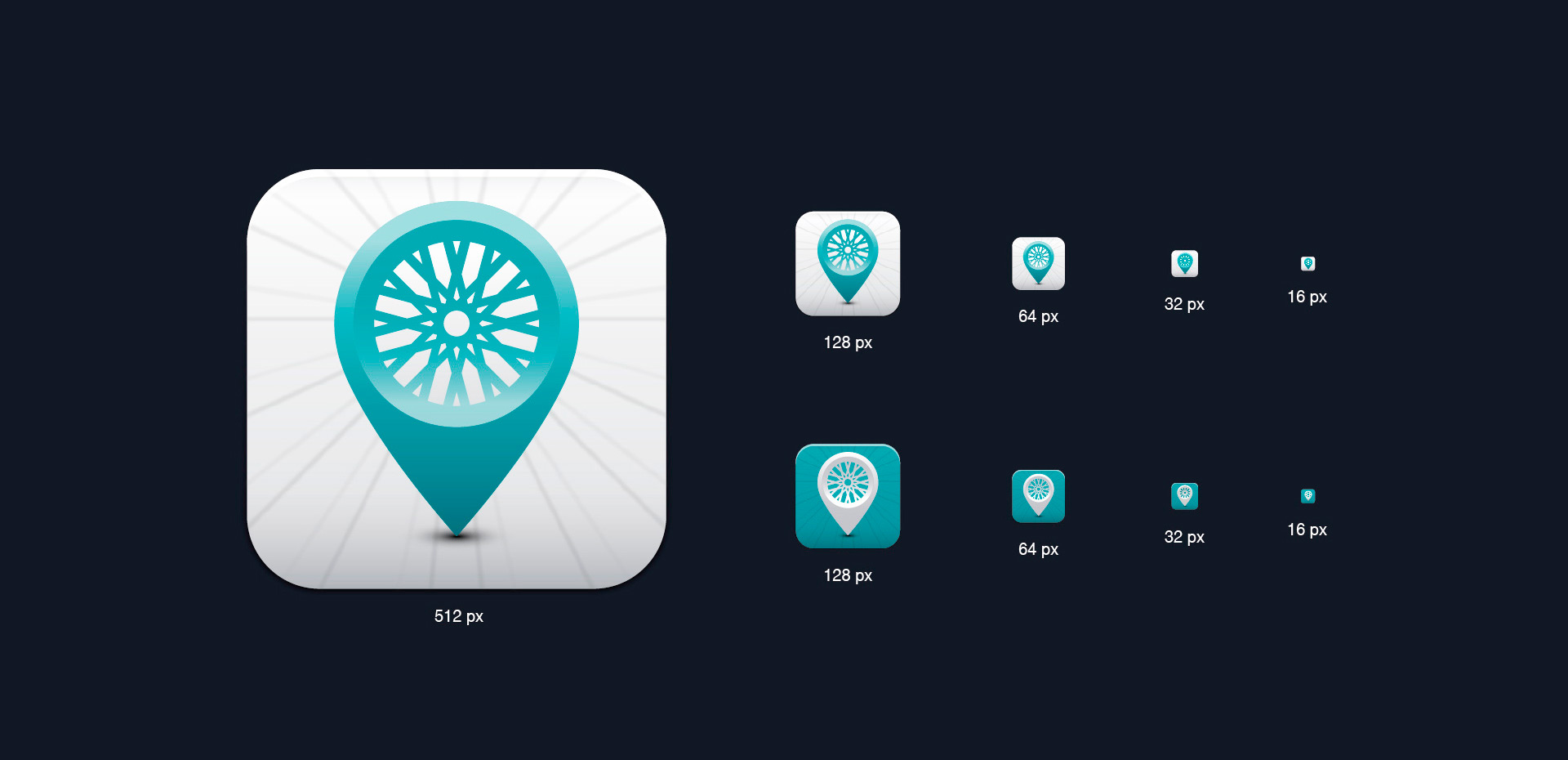 app icon design la bicy logo
