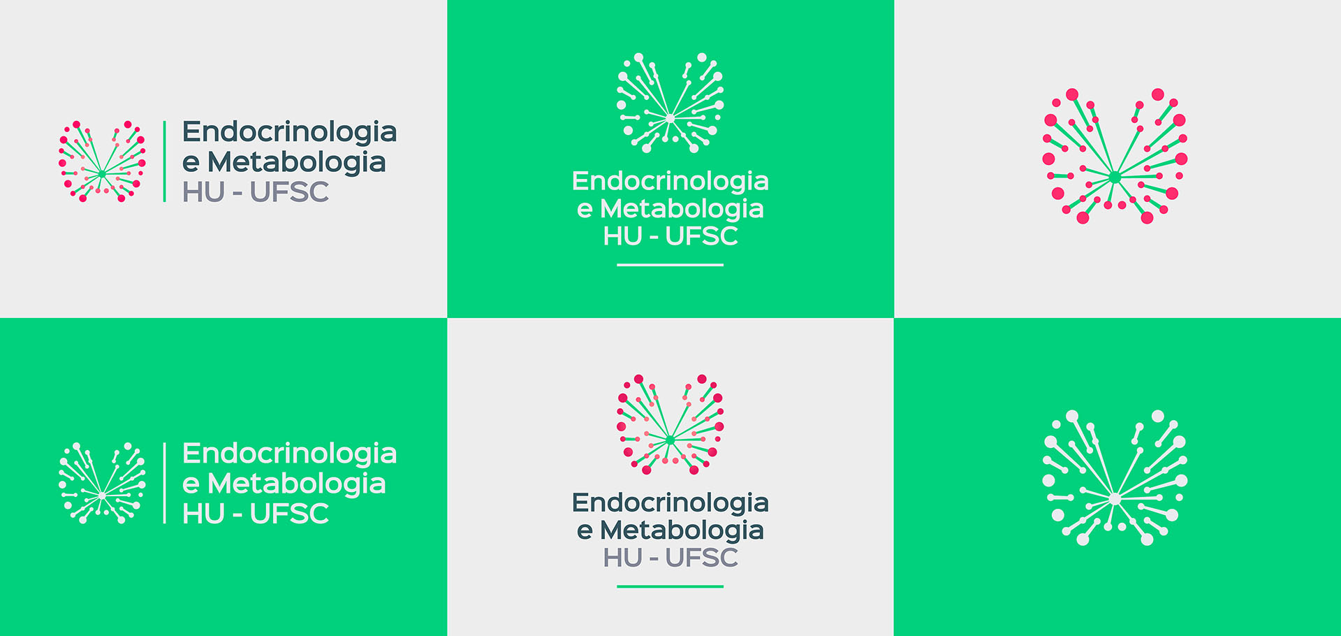 health logo endocrinology metabology service Universitary Hospital UFSC brazil