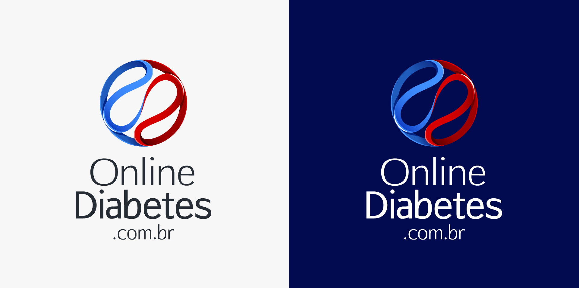 round logo design Onlinediabetes logo